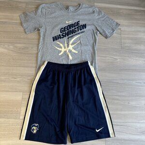 George Washington Colonials Nike Shirt & Shorts - Basketball Women's Mens‎ Small